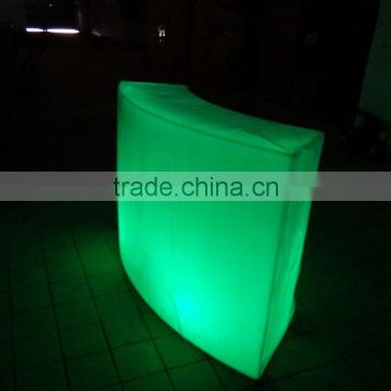 Hot sale 2016 plastic led events furnitures/led bar counter/led furnitures