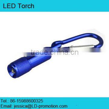 alumium LED torch light with carabiner