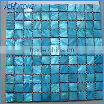 New fashion garden decor stone blue shell mosaic