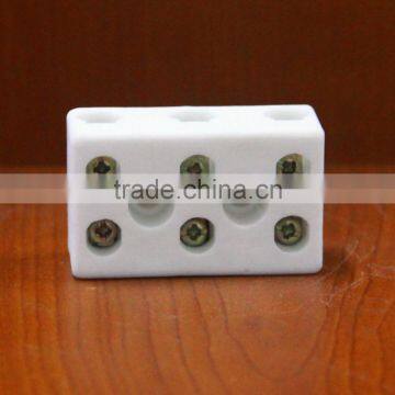 Factory! 3 Way Ceramic Terminal Block/porcelain Wire Connectors/terminal Connector Block photo-2