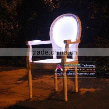 Comfortable Glowing Armchair / Dining Chair With Armrests photo-3