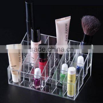 Lipstick storage box 24 grid plastic storage box for nail polish makeup cosmetic mascara