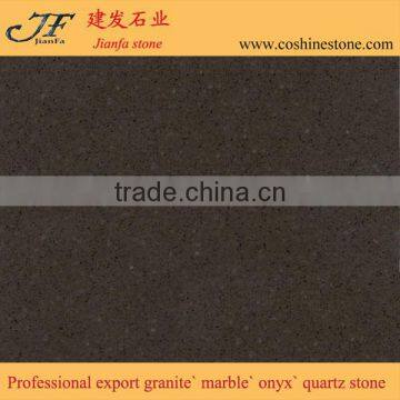 Low price brown quartz slab home hotel floor tile 30x30