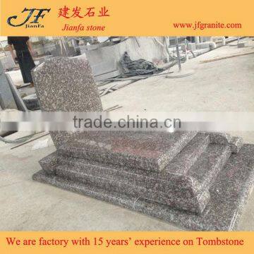 Chinese G664 Cheap Brown Stone Bainbrook Brown Tombstone Headstone Monuments photo-2