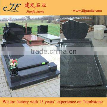 Cheap China 654 Dark Black Granite Headstones