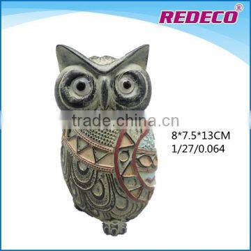 2017 Antique resin owl figurine for home decoration