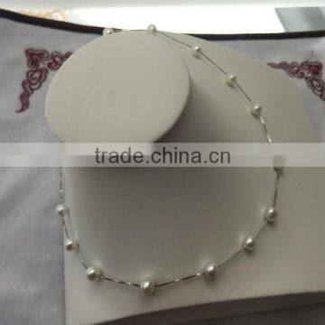 Modern Designs 8-9mm White Freshwater Pearl Necklace