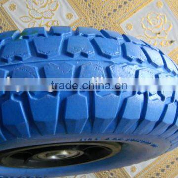 pu Wheel 3.00-4 Solid PU Foam Wheel 3.00-4, PU Solid Wheel Barrow Tire 300-4 photo-3