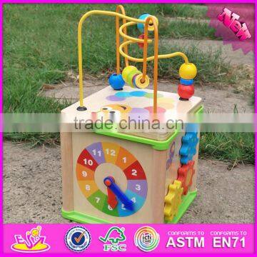 Wooden colorful abacus math montessori toy W11B123