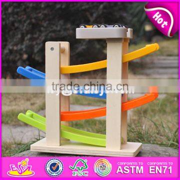 2017 New Design 4 Levels Funny Toys Wooden Kids Car Ramp Toys for Toy Cars W04E048 photo-5