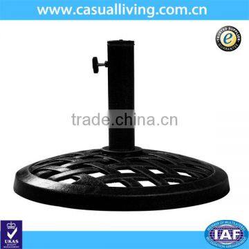 Outdoor Round Umbrella Base 13" H X 18" Resin Black