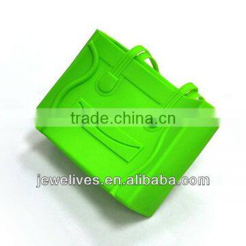 Custom made newest design fancy shape silicone rubber bag