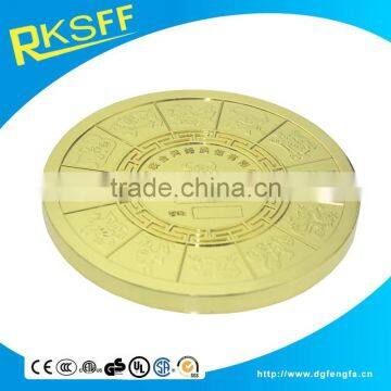Plated Imitation Gold Round Shape Medal photo-2
