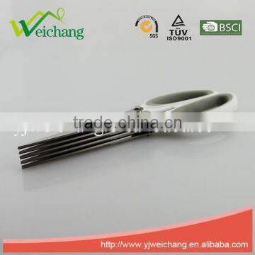 WCSC288 5 Layer Scissors Stainless Steel Chopped Green Onion Scissors Precision 5 Blade Scissors photo-3