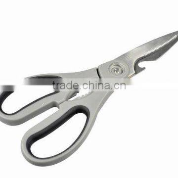 Multi-function steel kitchen scissors with bottle opener