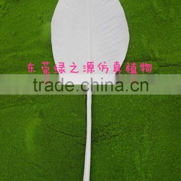 Big Green Artificial Leaves Christmas Ornament Glitter Decorative Leave New Product photo-2