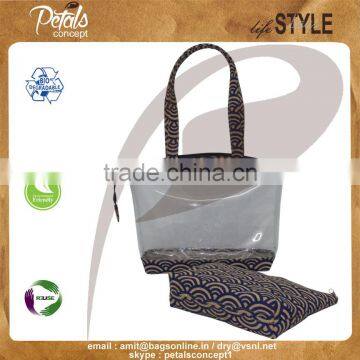 PVC With Jute See Through Female Purse photo-6