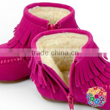 Children Zipper Boots Kids Cotton Winter Casual Shoe With Fleece Inside Girl Shoes Wholesale Children Shoes photo-2