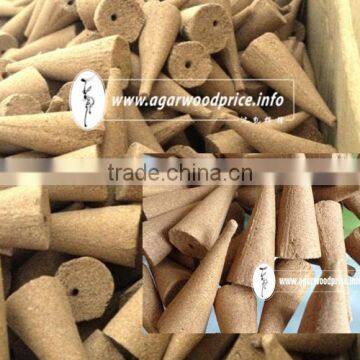 Grade A Vietnam natural Agarwood Powder and Glue in Oud Incense Cones