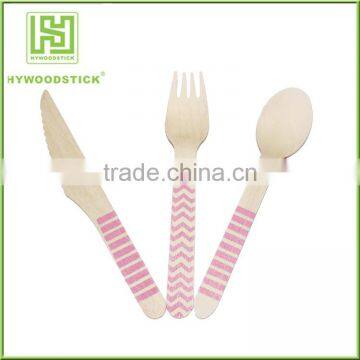 Wooden Disposable Cutlery( knife,fork,spoon) Set