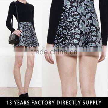 Snake Skin print High Quality Latest Design women Shorts