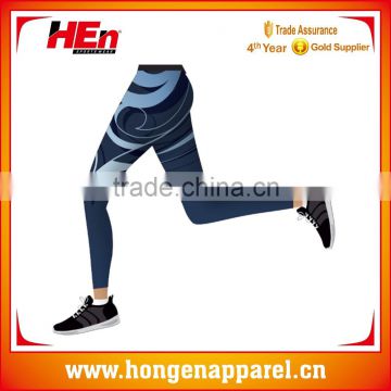 Hongen apparel OEM Factory Nylon Spandex Dry Fit Mesh Cheap Wholesale Yoga Pants