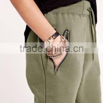 Latest Lady Fashion Khaki Jogger Pants 2016 photo-5