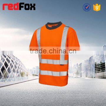 Original Polo T-shirt Mesh Fabric Reflective Safety T-shirt for Worker 100% Polyester Safety Warning T-shirt photo-2