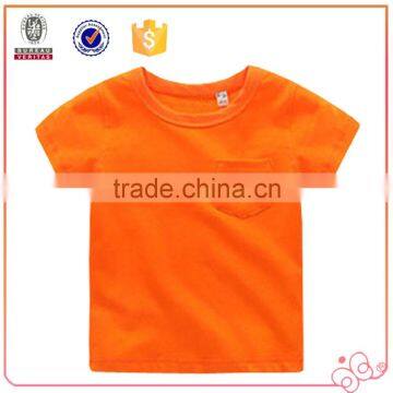 China Apparel Supplier Factory Direct Printed Custom Kids Clothes Child T-shirt With Pocket photo-4