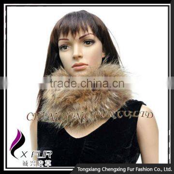 CX-E-06 Fashion Accessories Snood Raccoon Fur Stretch Hair Headband photo-4
