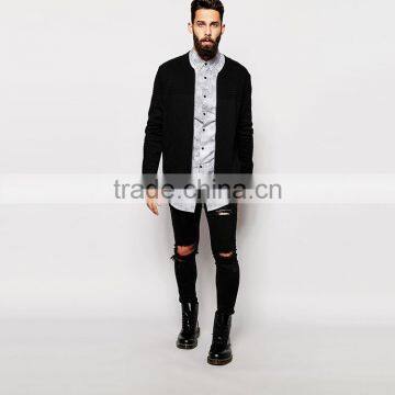 Super Longline Denim Shirt With Wholesale Price photo-4
