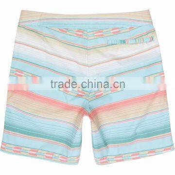 Customize Classic Board Short for Man Breathable Recycled Polyester Cotton Construction Swim Trunk Side And Hidden Back Pocket photo-4