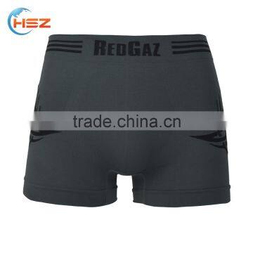 HSZ-0029 Lingerie underwear for mens with trendy pattern waistband panty breathable black and gray underwear