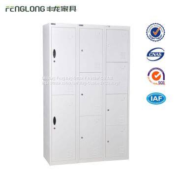 customized 9 door metal staff locker clothes storage cabinet