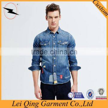 New fashion design brand denim shirts