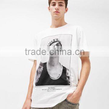 2017 New Design Mens Fashion 100 Cotton Sports t Shirt With Printing photo-3