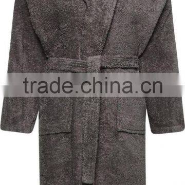 Top Quality Custom Design Soft 100 Cotton Bathrobe Wholesale photo-3