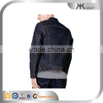 Custom Navy Blue Denim Blazer for Cowboy Wear photo-3