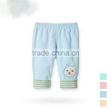 korean style children pants wholesale bear pattern cotton baby trousers