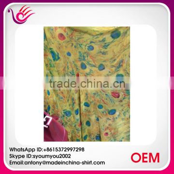 Wholesale Products Chiffon Custom Printed Fabric for Tops CP102