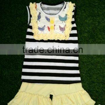 2016 New Style Baby Clothes Sets Summer Girls Clothing Sets Baby Girl Clothes Set Sleeveless and Stripes Pants photo-4