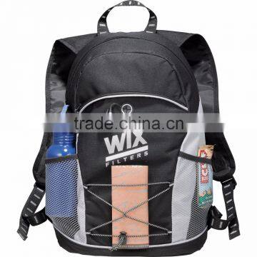 Twister Backpack - Has Zippered Main Compartment, Zippered Front Pocket With Earbud Port Access and Comes With Your Logo. photo-2