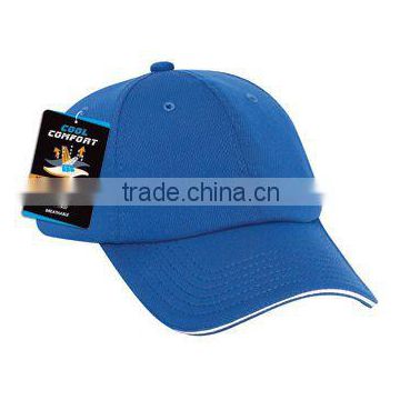 6-Panel Cool Comfort Polyester Cool Mesh Sandwich Visor Low Profile Baseball Cap - 100% polyester and comes with your logo