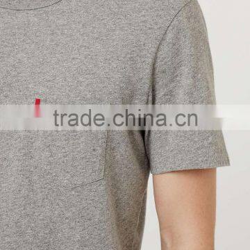 100%Cotton Crew Neck Short Sleeve Blank T-shirt,cotton Custom t Shirt With Chest Pocket 2016 photo-4