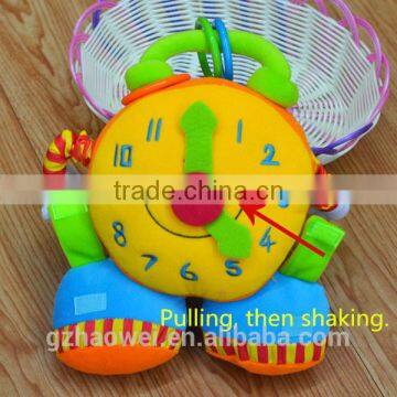Hign Quality Infant Crib Hanging Baby Toy O'clock Shape Plush Baby Toy photo-4
