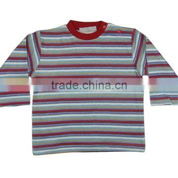 Baby Clothing, Wholesale Stripes Printings T-shirts for Girls Long Sleeves photo-2
