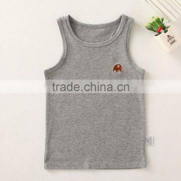 Wholesale Kids Cotton Vest Custom Print Baby Sleeveless Top photo-3