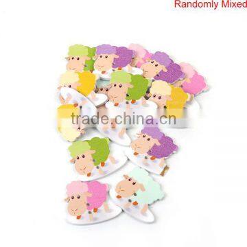 Wood Sewing Buttons Scrapbooking 2 Holes Sheep At Random photo-3