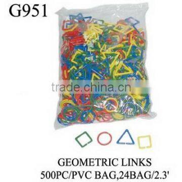 500 g Educational Connecting Toys Plastic Construct Building Interlocking Toy For Kids