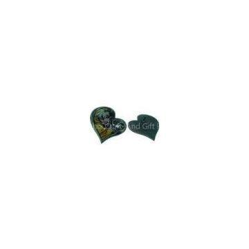 Heart shaped antique Resin dome Personalized Lapel Pins With butterfly clutch